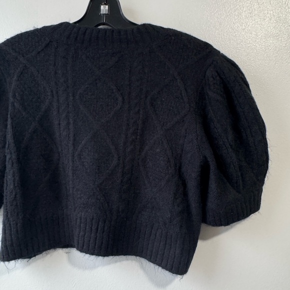 HYACINTH HOUSE Crystal Button Victoria Short Sleeve Cardigan - Picture 14 of 16